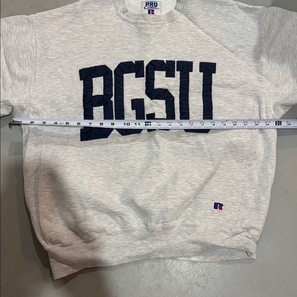 Russell Athletic Light Gray Bintage BGSU Crewneck Sweater - Picture 5 of 6